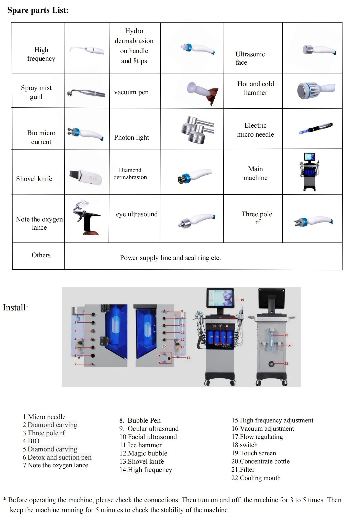 جهاز التجميل 14 في 1 للتجميل المائي للوجه بتقنية التقشير المائي والدواء لتنظيف البشرة وإزالة التجاعيد وشدها