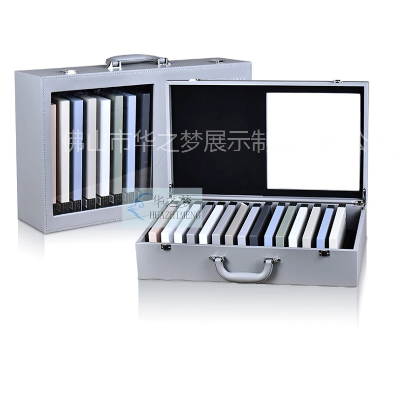 Factory Custom Paper Marble Box Sample Paving Stone Sample Box Granite square Tile Display Box for Product Sample case