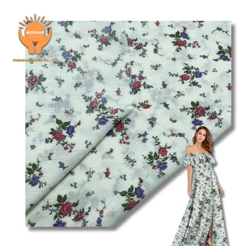 MEIDEBAO High quality comfortable and breathable polyester fabric digital printing jacquard for women's clothes dresses shirts