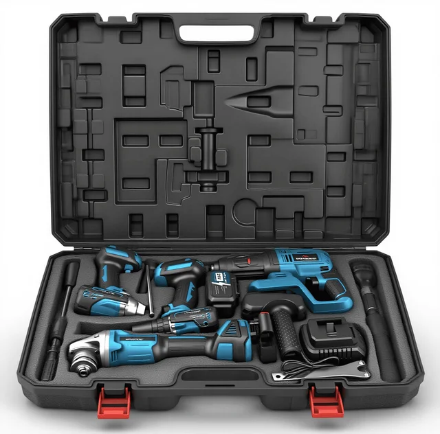 Factory Power Drills Kit 21v Portable Electric Cordless Brushless 18V 20v Cordless Drill Lithium Battery Power Tools Combo Kit