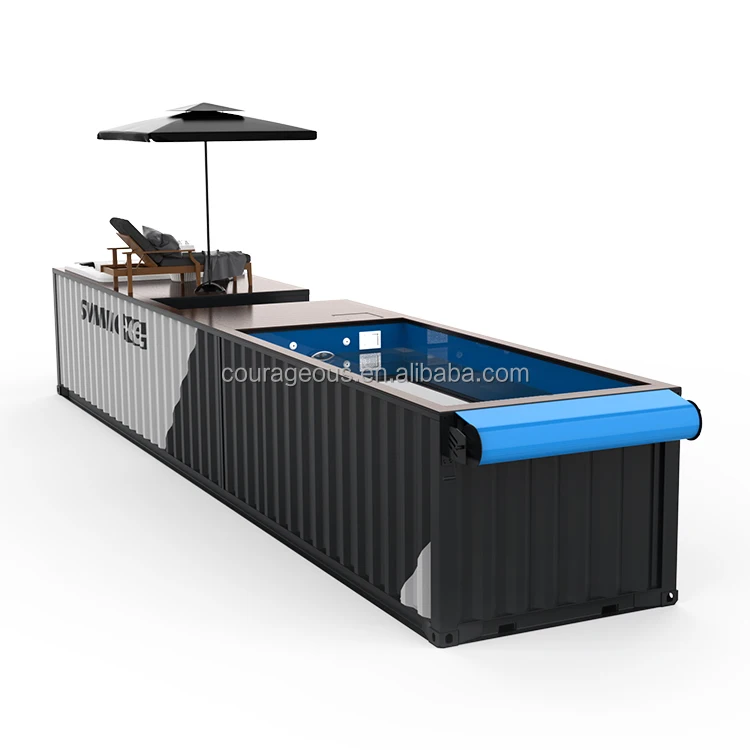 Shipping Container Pool Shipping Container Pools 40 ft Container Pool With jacuzzi
