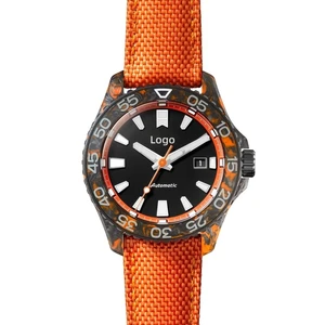 Custom SW200-1 Automatic Watches Carbon Luxury Super Luminous Forged Carbon Fiber 20BAR Diving Men Mechanical Watches