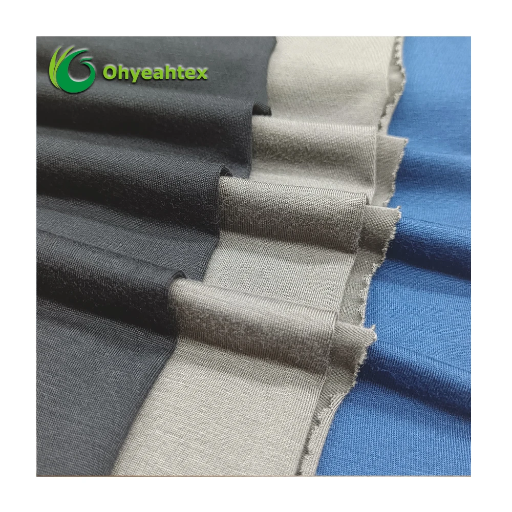 Супермягкая высокоэластичная приятная для кожи 93% г/м2 7% вискоза спандекс одинарная трикотажная ткань одежды