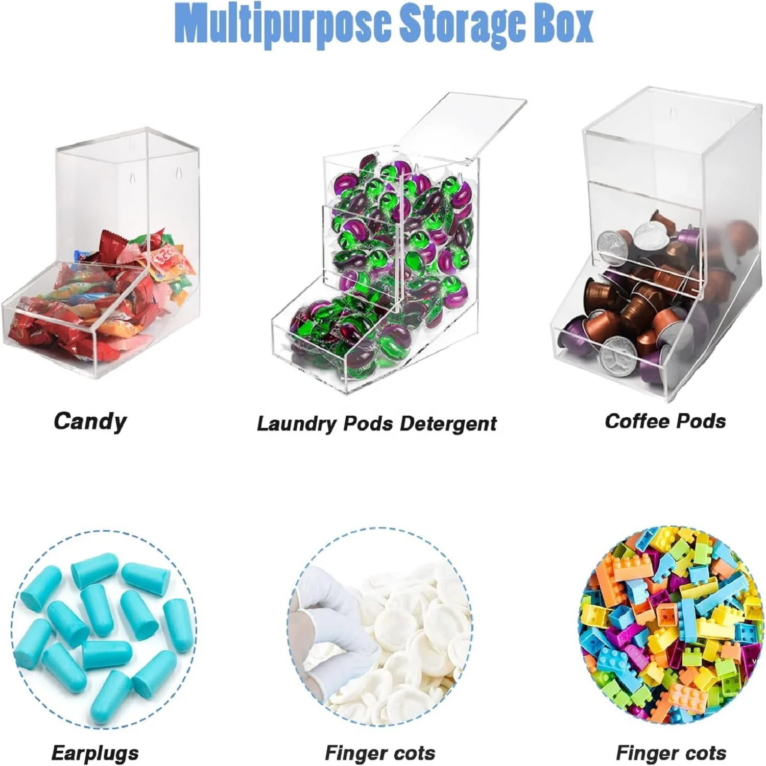 2 뚜껑이있는 아크릴 캔디 디스펜서 벽걸이 형 식기 세척기 포드 홀더 세탁실 가정용 주방 사무실 세탁 주최자| Alibaba.com