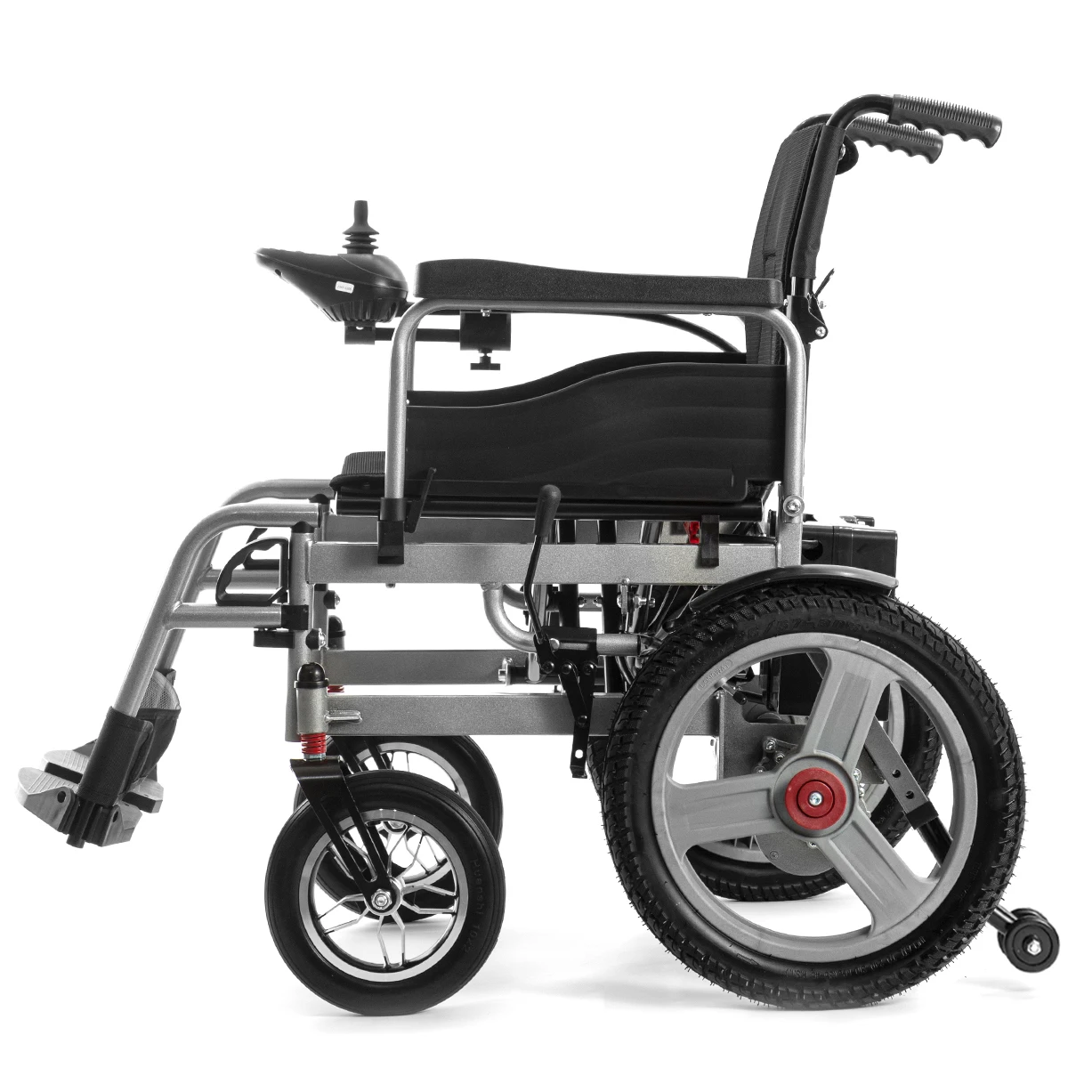 2024 Singapore Hot Sale Ultra Lightest Steel Cheap Wheel Chair Portable Travel All Terrain Foldable Disabled Electric Wheelchair