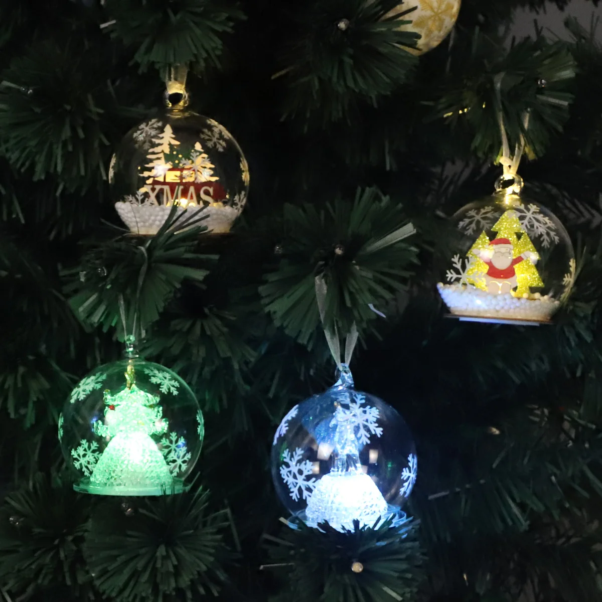 karácsony üveg led gömb készítés xmas függő gömb üveg személyre szabott karácsonyi gitárdísz