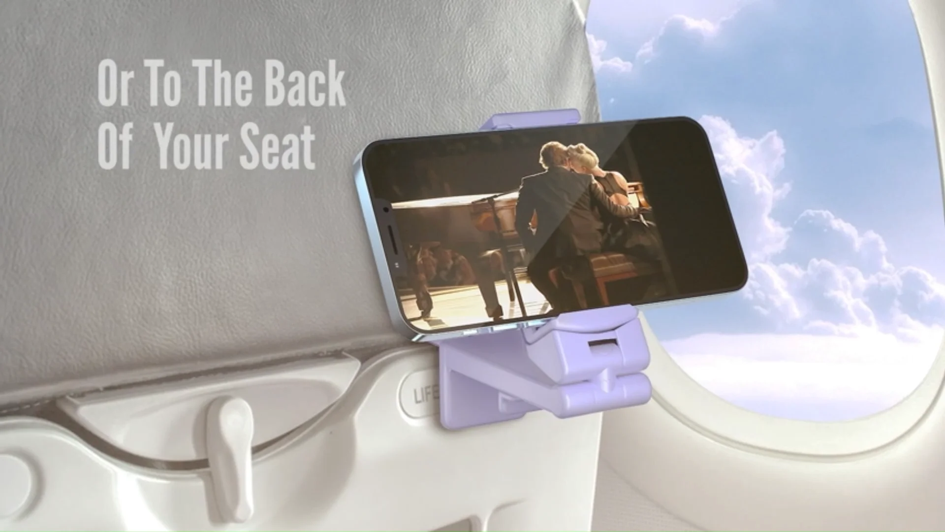 Laudtec Airplane Phone Holder Universal Handsfree Phone Mounts For