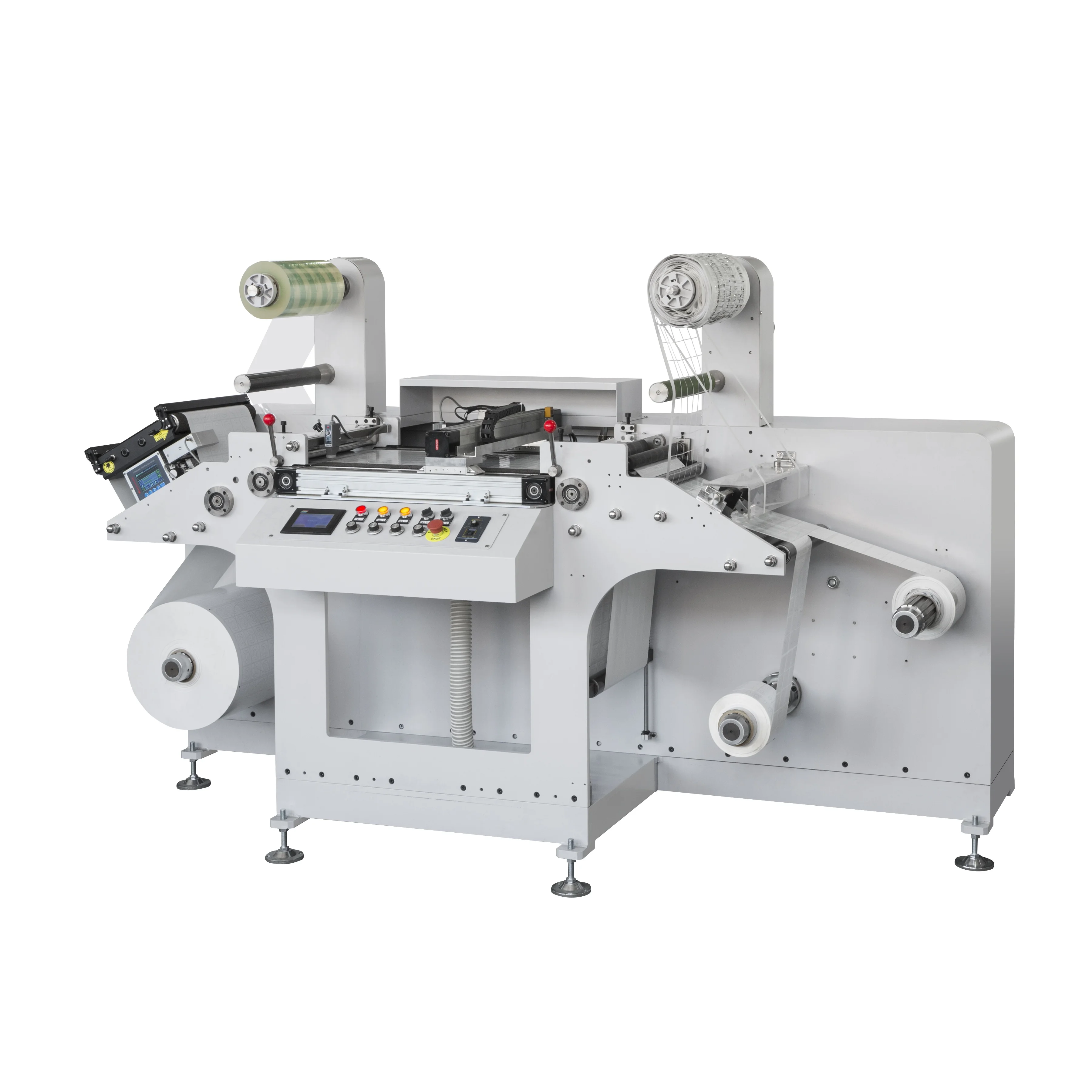 Automatic Paper Label Die Cutting and Slitting Machine Sticker Film Rotary Label Die Cutting Machine Roll to Roll