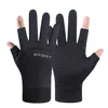 Guantes negros sin dedos