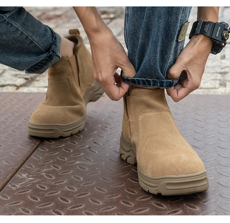 Quality Boot High Cut Ankle Safety Work Boots For Wholesale,Brown