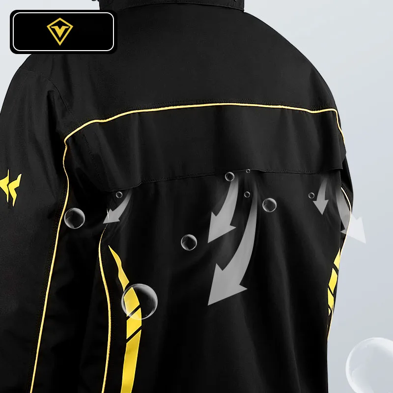 Sulaite Jas Hujan Moto Raincoat Cycling Rain Coat Waterproof Sports Rain  Jacket Motorbike Raincoat for Motorcycle Riders