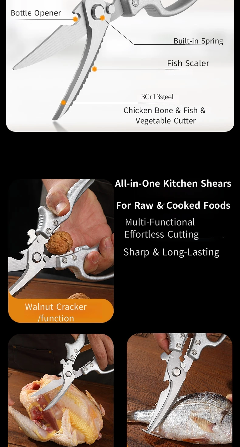 Nut cracker scissors