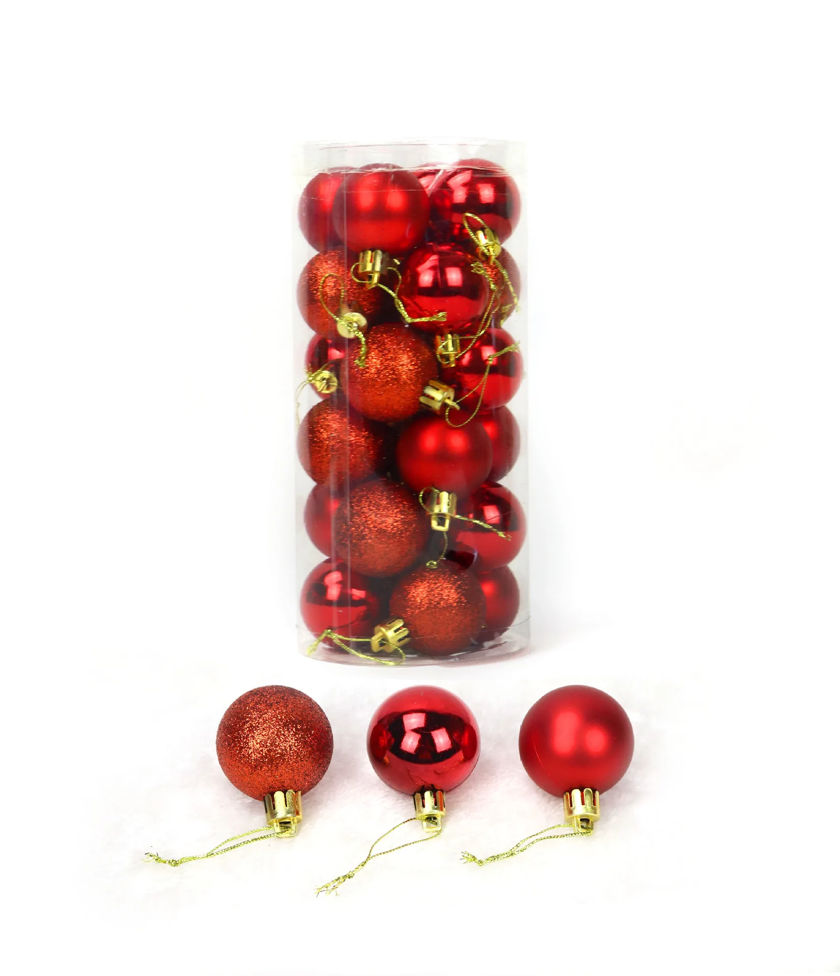 Wholesale New Style Christmas Plastic Balls Christmas Tree Ornaments