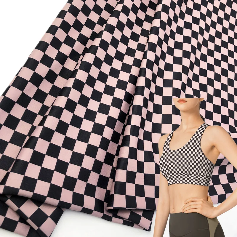 Sublimation 4 Way Stretch Polyester Spandex Snakeskin Stretch Fabric for Yoga Tights