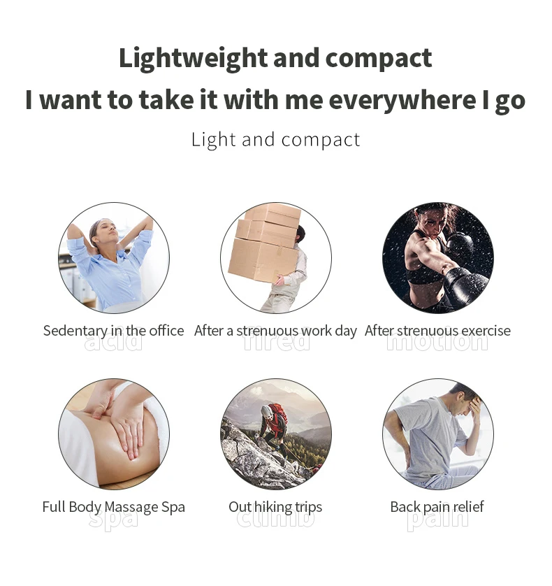 New Mini Portable Handheld Deep Tissue Massage Gun Super Quiet with Adaptive Power Regulation for Body Use