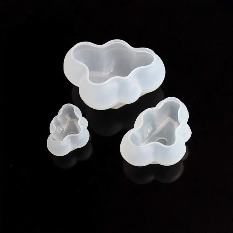 3D Cloud Silicone Mold Sugar Cake Baking Decoration DIY Soap Aromatherapy Gypsum Ornament Reusable Non-Toxic Non-Stick factory