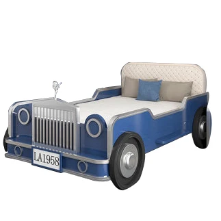 
Современная легкая Роскошная односпальная кровать для мальчиков Женская креативная мультяшная детская комната Комбинированный Комплект для мальчика однотонная деревянная автомобильная кровать 