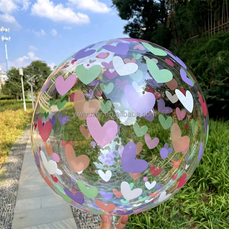 Uzer 20 дюймов с принтом в виде надписи «love» гелия прозрачный пузырь воздушный шар для valendines украшения