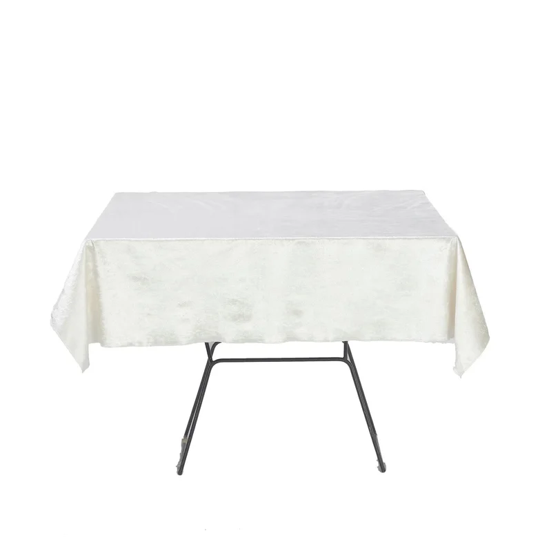 Wholesale High Quality Premium Velvet Square Tablecloth for Wedding Decoration Tablecloth Cover