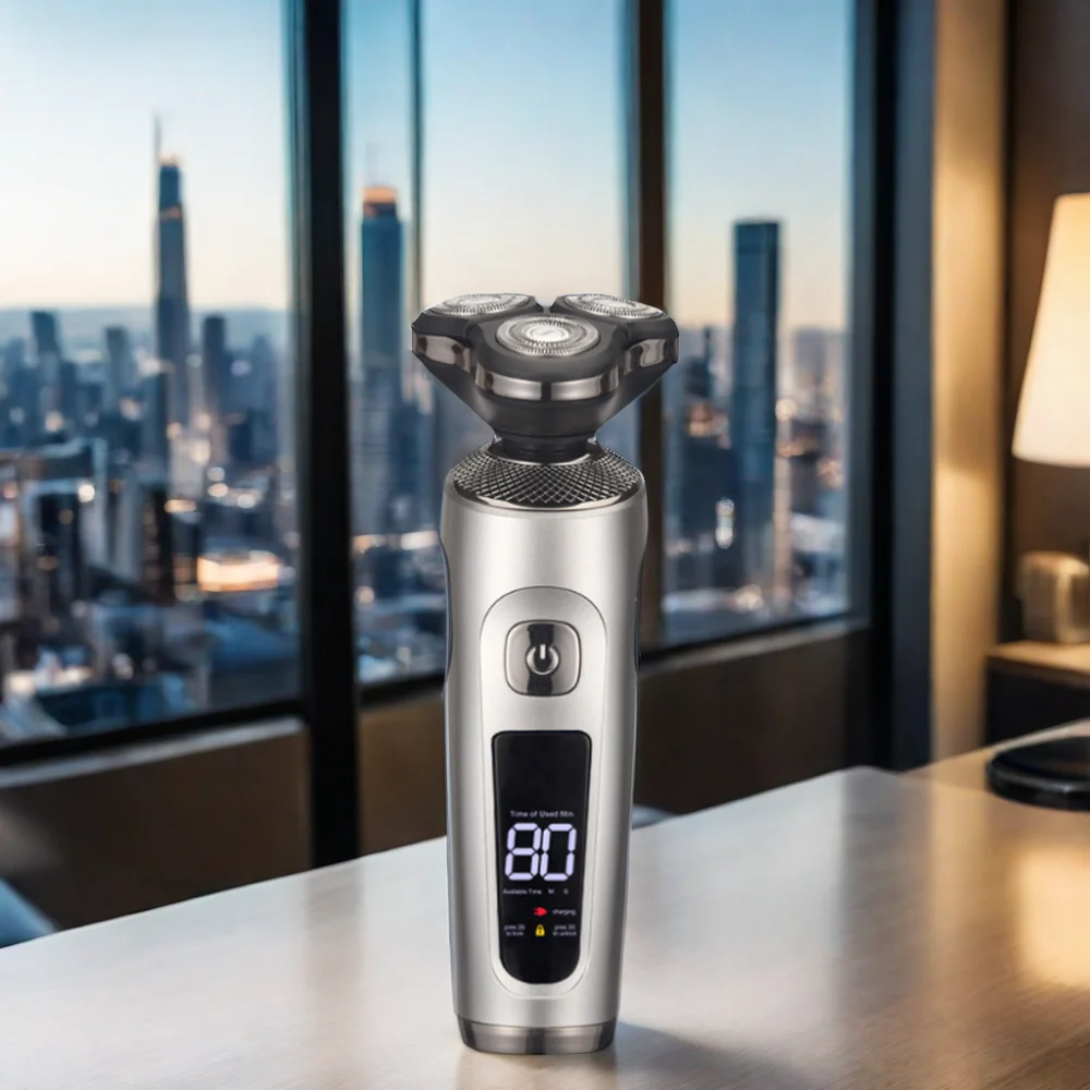 Men's Full Body Digital Display Electric Shaver Multifunctional Set