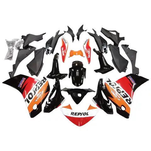 Fairings Honda for Honda CBR 250R 2011-2015 White Black Bodywork Injection Panels Abs Plastic Motorcycle Fairing Kit
