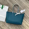 Sac crocodile bleu lac