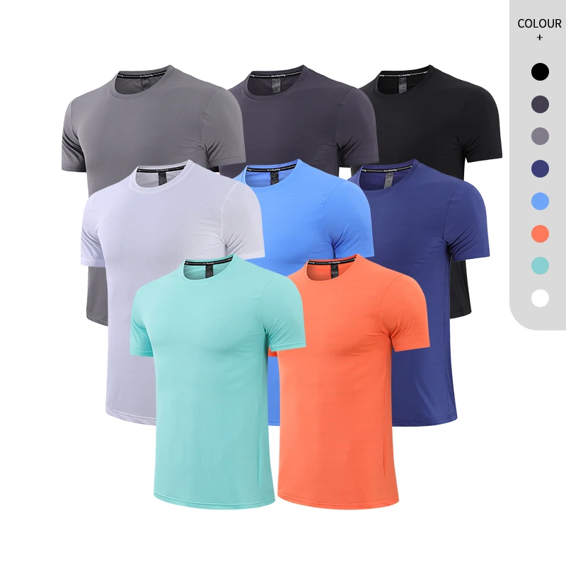 87%nylon 13% Spandex Men's Active Mesh T-Shirt - Quick Dry