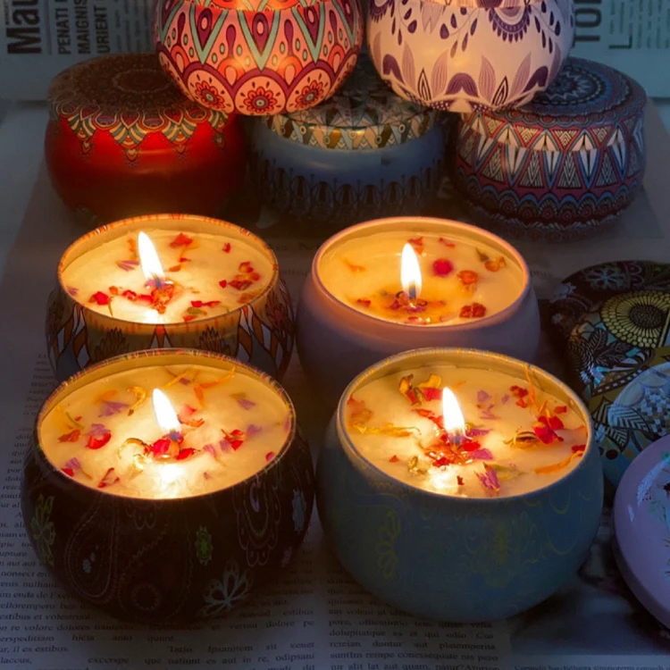 Освещение ароматизированные свечи в стеклянной банке для свечей с личным