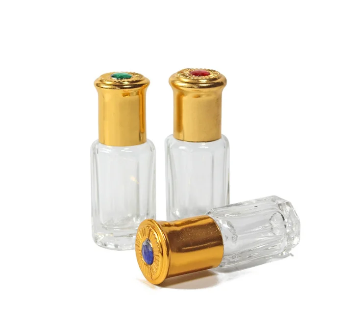 3ml Glass Octagonal Bottles Essential Oil Bottles Glass Roll on Perfume Bottles