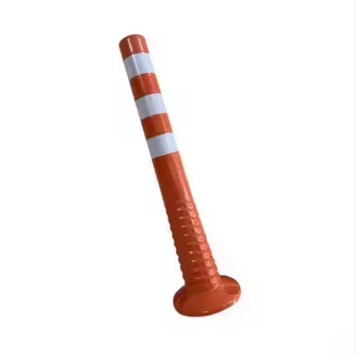 Road Warning Post Parking Guide Marker Lane Divider 75cm Safety Spring PU Traffic Bollard