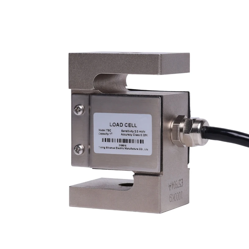 Alloy Steel Weighing Sensor Shear Beam Load Cell Sensor 4-Core Shielded Cable Weighing Sensor 1000Kg Load Cell Scale Weighing Sensor Force Weight Measuring Tool 