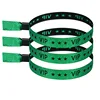 colorful Green woven label wristband [1 piece]