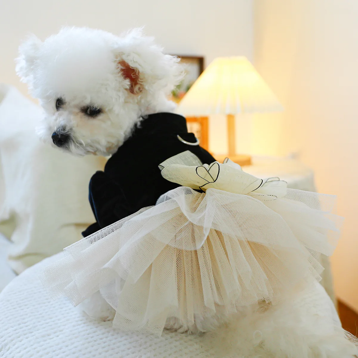 luxury dog dresses Daisy Spring Dress Elevate your little ones style with our elegant pink tulle dress Starry Night Dog Dress -