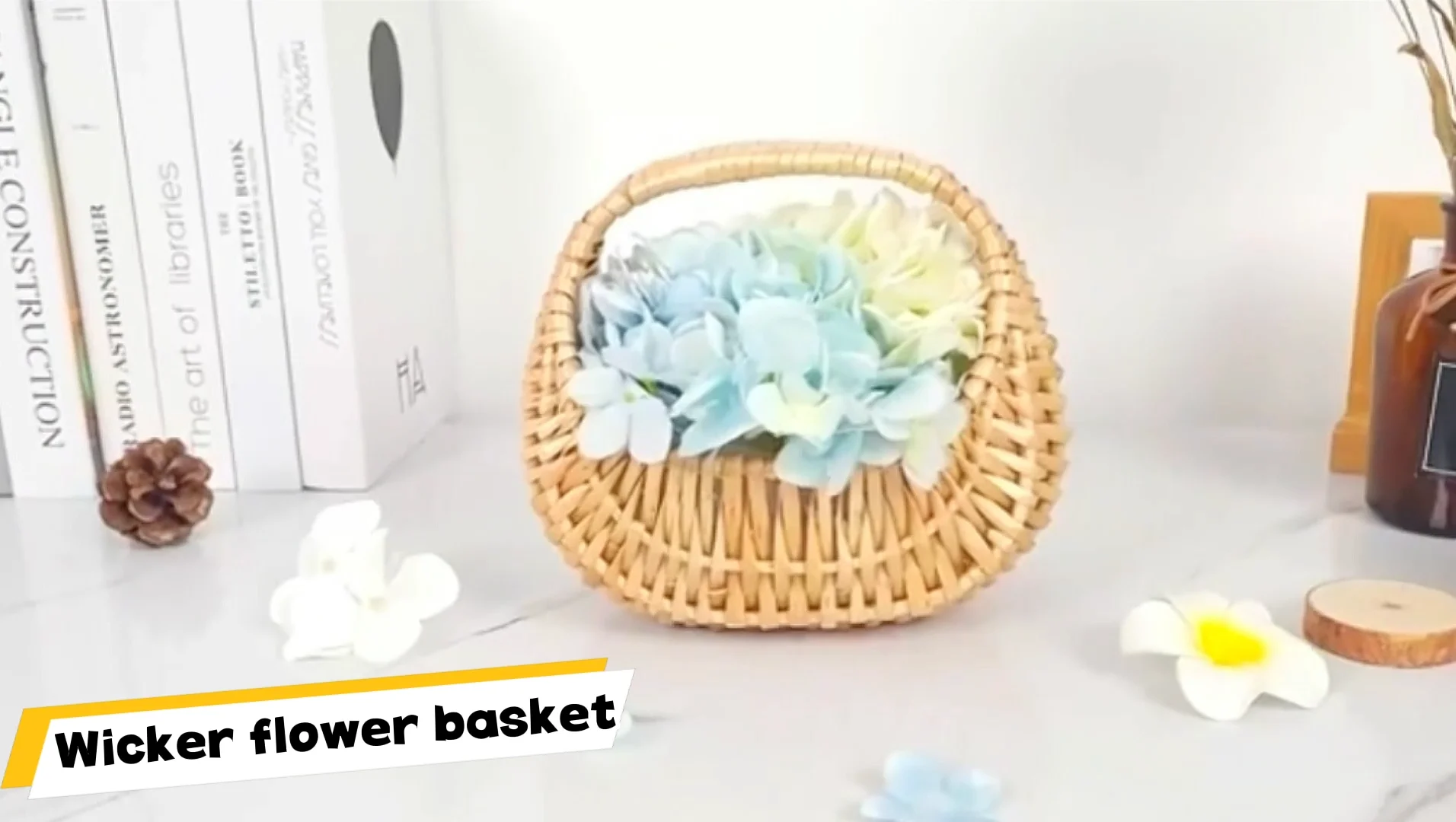 Willow Woven Small Basket Rattan Woven Storage Basket Bamboo Fruit