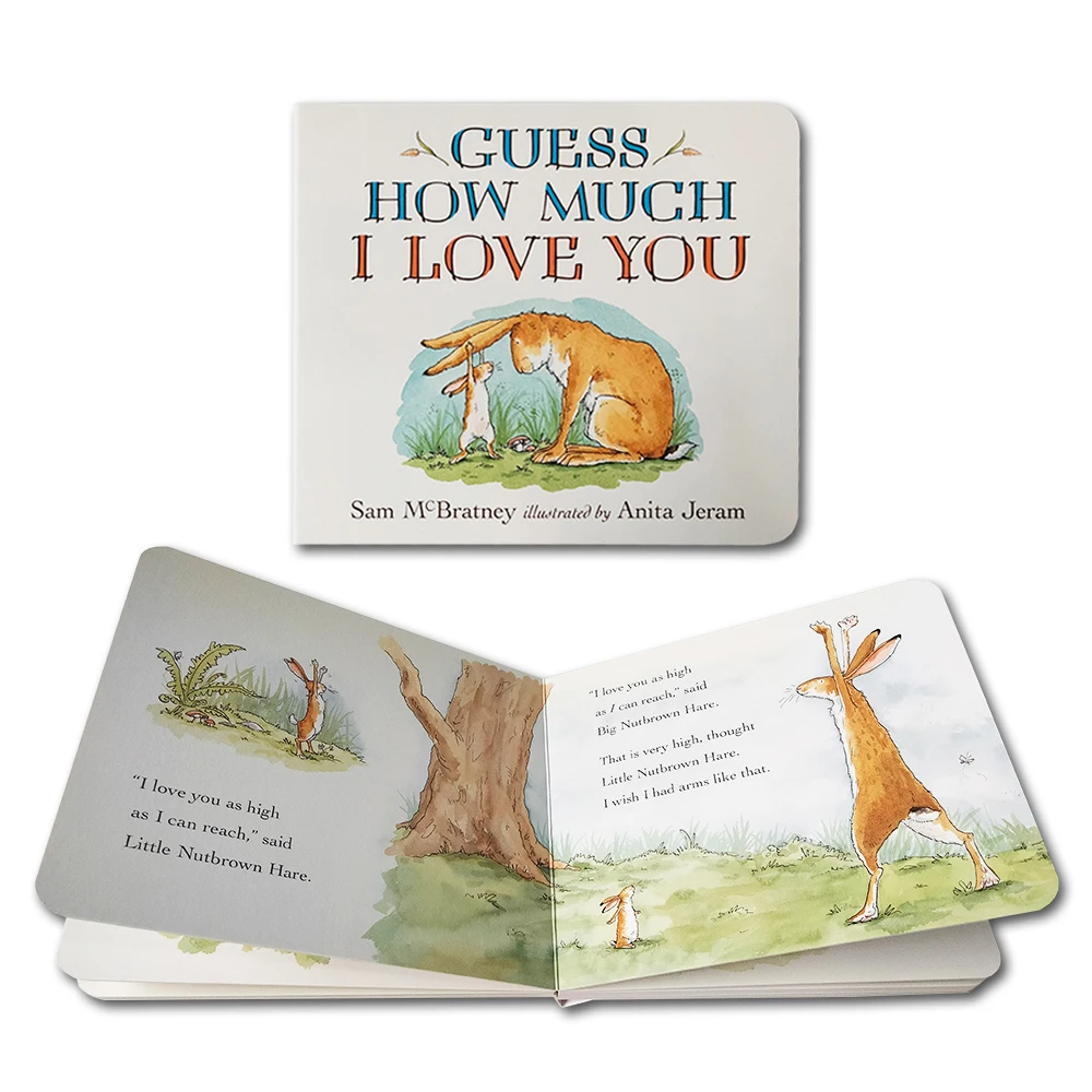 OEM Custom Board Book Printing Good and Educational Kids Story Books English Interactive Children Board Books Printing