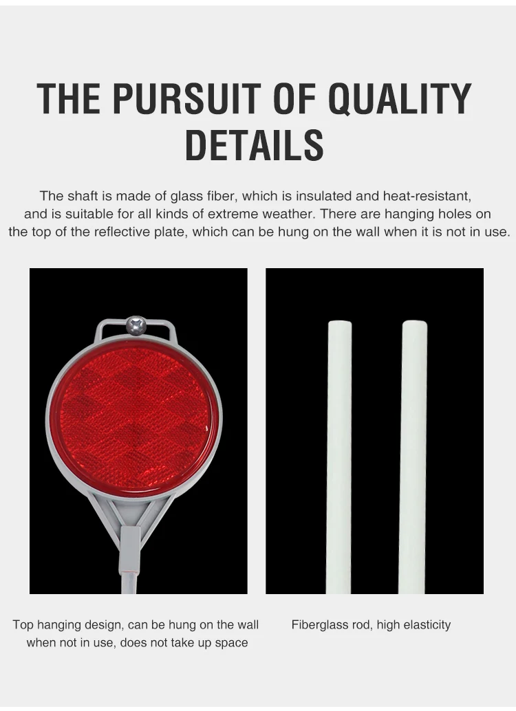 Snow Plow Markers Fiberglass Reflective lane Marking Rod Driveway ...