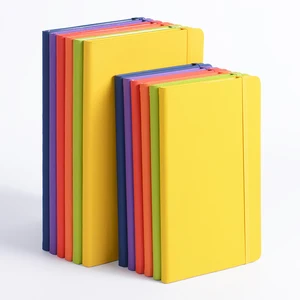 Hot-Sell Vibrant High-Quality PU Notebook with Strap Bookmark Ribbon Notebook Minimalist Simple Personalized Notebook