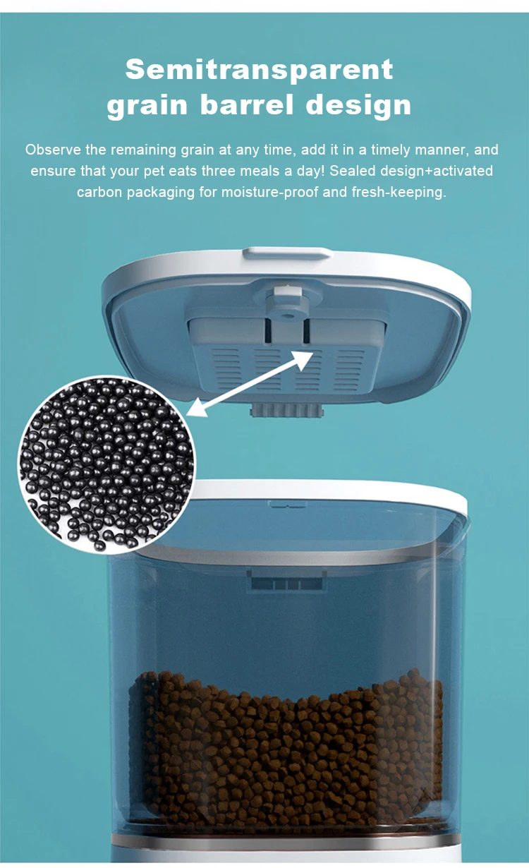 Wifi Remote Control Auto Cat Feeder Pet Bowls Feeder Smart Automatic