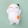 Gato blanco de orejas de flor