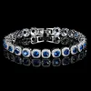 Blue Crystal Bracelet 17cm