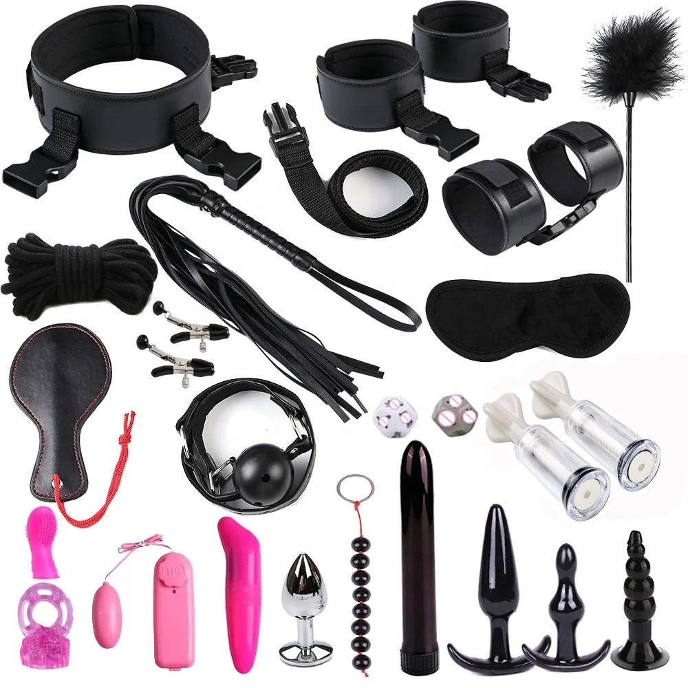 Anal Prostata Massager Set BDSM Bondage Gear Sex Toys Kit for Men Butt Plug  for Male Use