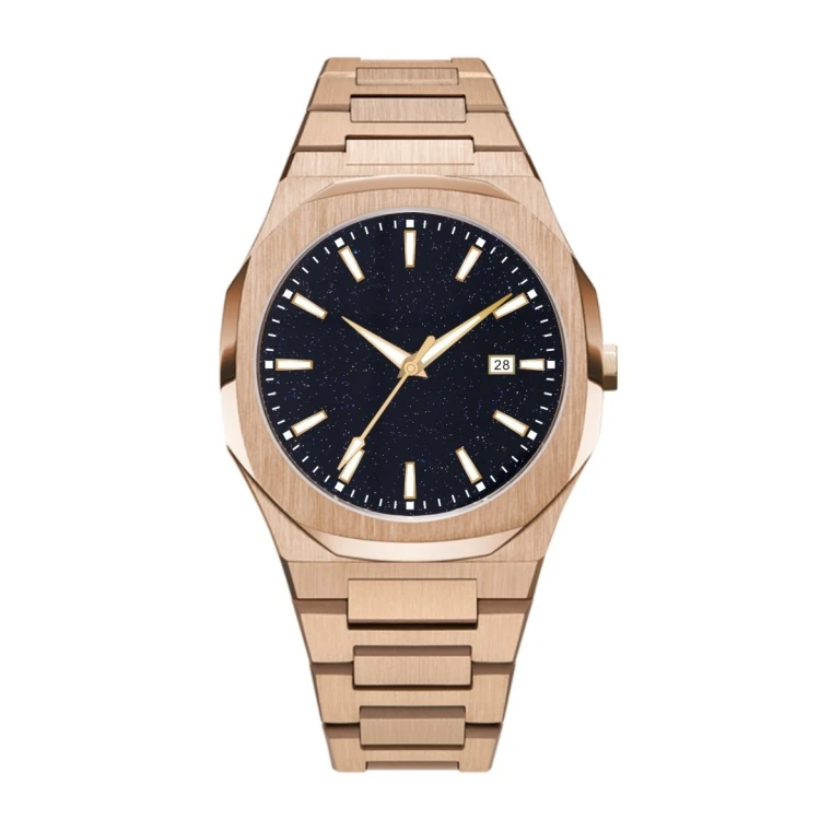 Koshi Watch Factory Custom Your Logo Stainless Steel Bracelet Band Unique Elegant Wrist Watch for Men