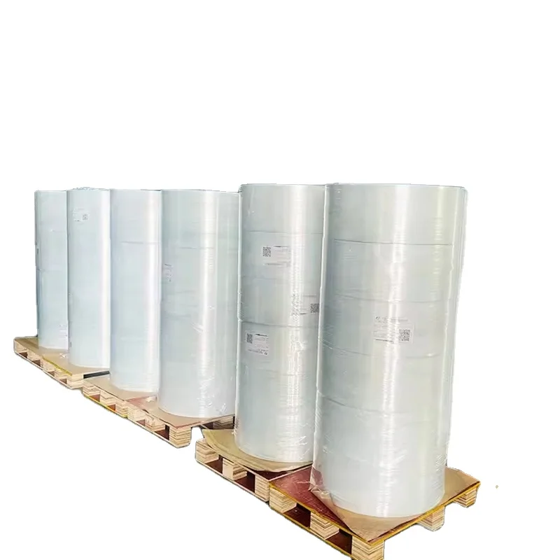 Top Cast Coated Adhesive Paper Semi-Gloss Self-Adhesive Vinyl Roll Jumbo Size Pressure Sensitive Label Stickers for Grocery Use