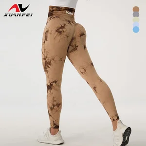 New Leggings 2026 Custom Logo Pilates Clothing Tie Dye Yoga Leggins for Women Sportwear