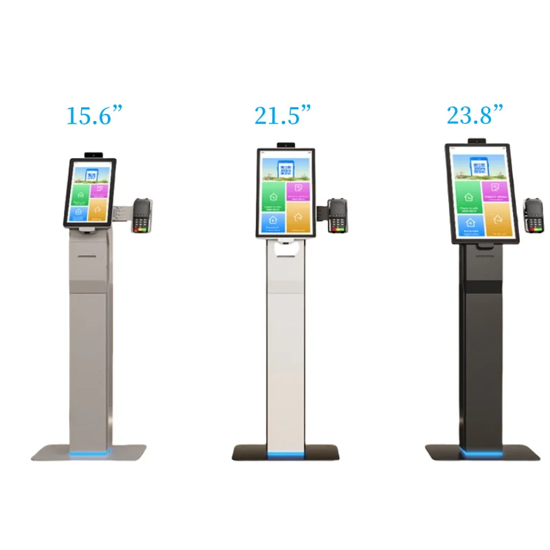 Wifi Supported Payment Kiosk Touch Screen Android POS Terminal with Printer&QR Code Scanner&NFC&card Reader&camera&microphone