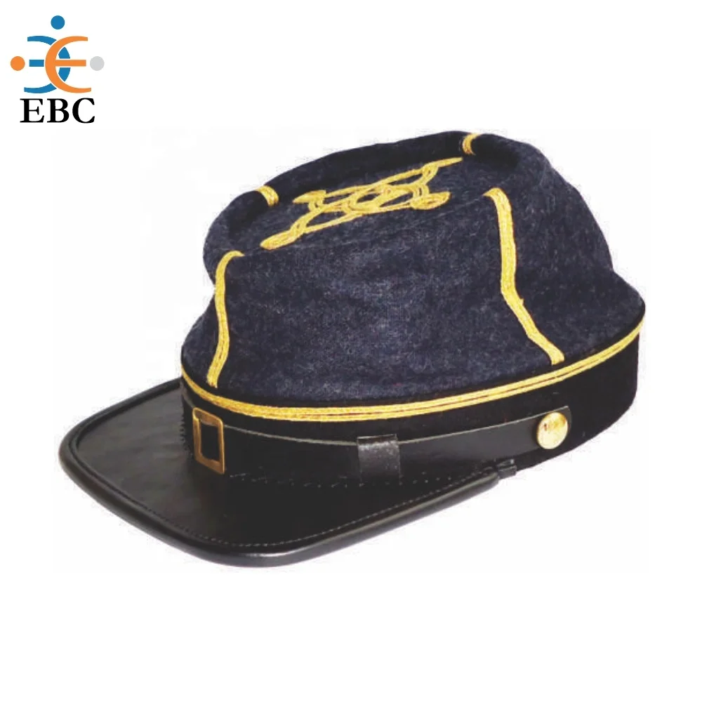 Civil War Kepi With Leather Visor 
