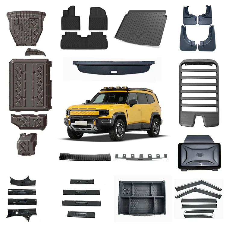 Phụ kiện nội thất cho Changan Deepal G318 Thảm lót sàn Thảm cốp sau Ốp bậc cửa Bảo vệ cốp sau Ốp chống bùn Màn che hàng hóa