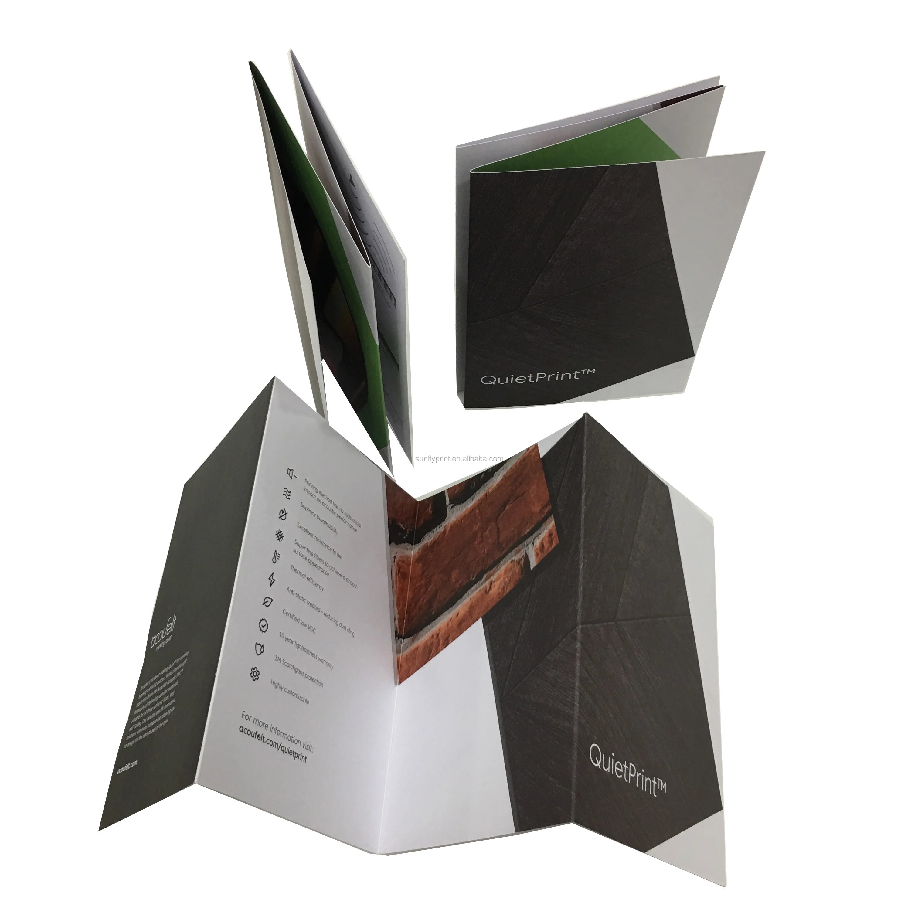 
Китайская фабрика печати, размер паспорта, полноцветная печать брошюры A5, роскошная Складная брошюра, печать 