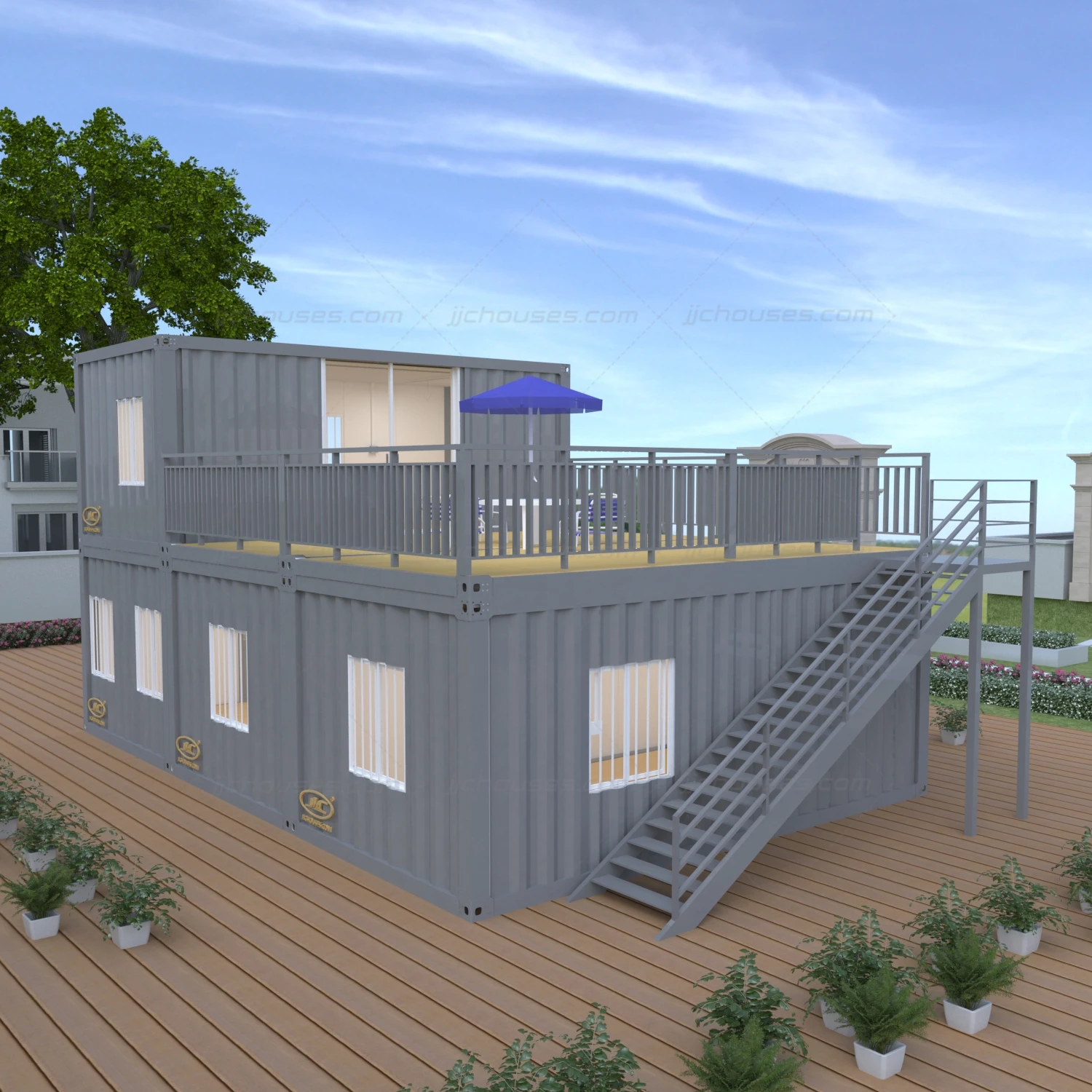 Two Bedroom Modular Prefabricated Quick Assembled Flat Pack Portable ...