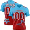 Hot Blue  Red